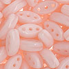 Three Hole Beads - Czech Cali Beads - 3 Hole Beads - Apricot Silk - Marquise Beads - Oblong Beads -