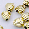 Heart Bead - Gold - Gold Heart Bead -