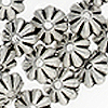 Tiny Frosted Flower Beads - Purple - Frosted Flowers