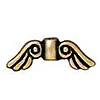 Metal Beads - Wing Beads - Antique Brass - Metal Beads - Wing Beads for Fairies - Angel Wing Beads