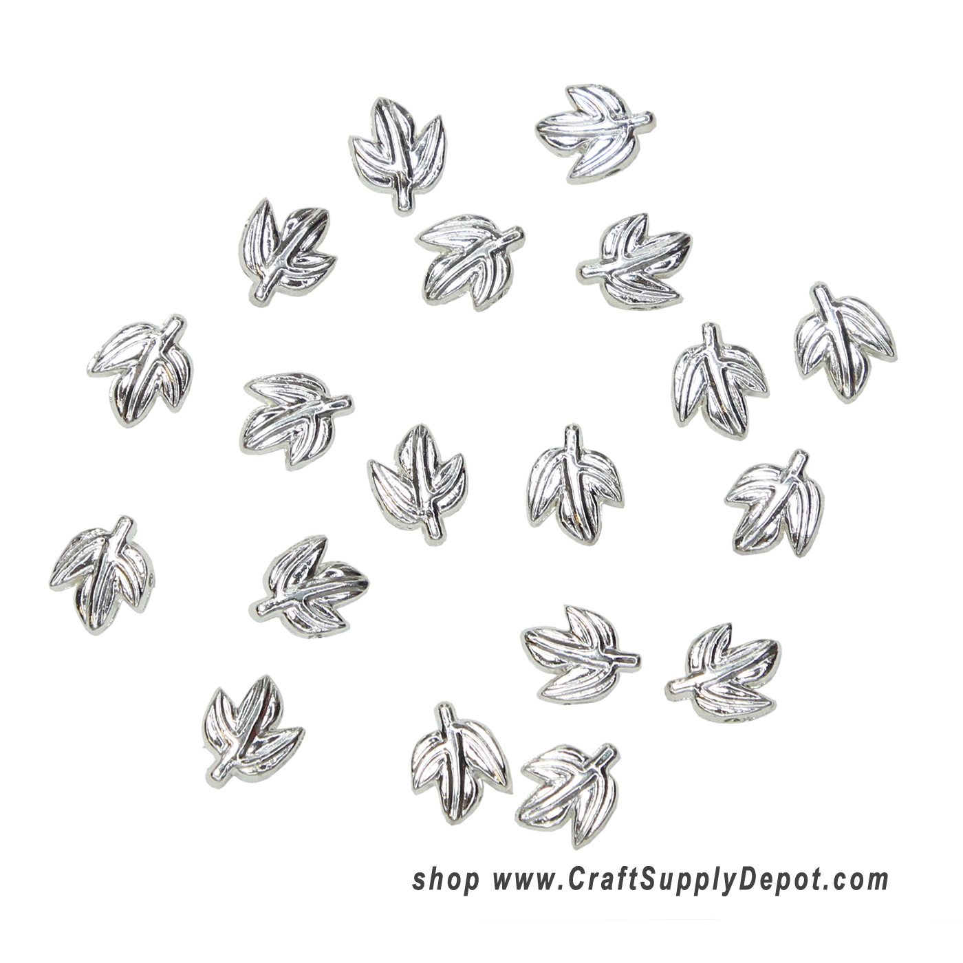 Metal Leaf Beads - Fall Leaf Beads