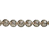 Round Metallic Beads Strand - Silver Plated - Metallic Beads