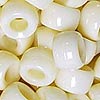 Pony Beads - Opaque - Ivory - Craft Beads - Hair beads - Plastic Beads - Plastic Pony Beads - Opaque Pony Beads -