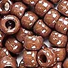 Medium brown pony beads for a Rudolph reindeer keychain.