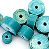 Porcelain Tube Bead Chips - Ceramic Beads - Turquoise - Porcelain Beads - Ceramic Beads for Jewelry Making