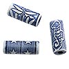 Porcelain Tube Beads - Ceramic Beads - Earth Blue - Porcelain Beads - Ceramic Beads for Jewelry Making