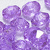 Faceted Rondelle Beads - Faceted Spacer Beads - Amethyst - Rondelle Spacer Beads -