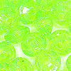 Faceted Rondelle Beads - Faceted Spacer Beads - Lime Green - Rondelle Spacer Beads -