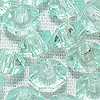 Faceted Rondelle Beads - Faceted Spacer Beads - Lt Aqua - Rondelle Spacer Beads -