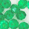Faceted Rondelle Beads - Faceted Spacer Beads - Xmas Green - Rondelle Spacer Beads -
