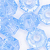 Faceted Rondelle Beads - Faceted Spacer Beads - Lt Sapphire - Rondelle Spacer Beads -
