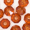 Faceted Rondelle Beads - Faceted Spacer Beads - Root Beer (tortoise) - Rondelle Spacer Beads -