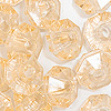 Faceted Rondelle Beads - Faceted Spacer Beads - Champagne - Rondelle Spacer Beads -