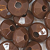 Faceted Rondelle Beads - Faceted Spacer Beads - Brown - Rondelle Spacer Beads -