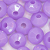 Faceted Rondelle Beads - Faceted Spacer Beads - Lilac - Rondelle Spacer Beads -