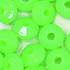 Faceted Rondelle Beads - Faceted Spacer Beads - Lime - Rondelle Spacer Beads -