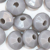 Faceted Rondelle Beads - Faceted Spacer Beads - Gray - Rondelle Spacer Beads -