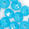 Faceted Rondelle Beads - Faceted Spacer Beads - Turquoise - Rondelle Spacer Beads -