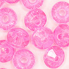 Faceted Rondelle Beads - Faceted Spacer Beads - Pink - Rondelle Spacer Beads -