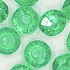 Faceted Rondelle Beads - Faceted Spacer Beads - Dk Emerald - Rondelle Spacer Beads -