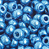 Glass Seed Beads - Metallic Blue - E Beads - Small Beads