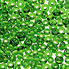 Glass Seed Beads - Transparent Green - -