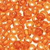 Glass Seed Beads - Transparent Orange - -