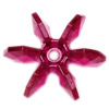Starflake Beads - Sunburst Beads - Fuchsia - 18mm Starflake Beads - Sunburst Beads - Starburst Beads - Ferris Wheel Beads - Paddlewheel Beads -