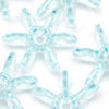 Starflake Beads - Sunburst Beads - Lt Aqua<br>lt Turquoise - 10mm Starflake Beads - Sunburst Beads - Starburst Beads - Paddle Wheel Beads - Ferris Wheel Beads