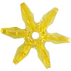 Starflake Beads - Sunburst Beads - Acid Yellow <br>dk Yellow - 10mm Starflake Beads - Sunburst Beads - Starburst Beads - Paddle Wheel Beads - Ferris Wheel Beads