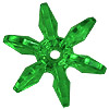 Starflake Beads - Sunburst Beads - Xmas Green - 10mm Starflake Beads - Sunburst Beads - Starburst Beads - Paddle Wheel Beads - Ferris Wheel Beads