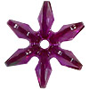 Starflake Beads - Sunburst Beads - Dk Amethyst - 10mm Starflake Beads - Sunburst Beads - Starburst Beads - Paddle Wheel Beads - Ferris Wheel Beads