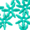 Starflake Beads - Aqua - 25mm Starflake Beads - Sunburst Beads - Starburst Beads - Ferris Wheel Beads - Paddlewheel Beads