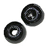 Large Hole Beads - Round Wood Beads - Macrame Beads