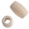 Wood Bead - Oval Large Hole - Natural - Wood Bead - Oval - 