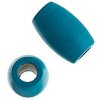 Wood Bead - Oval Large Hole - Turquoise - Wood Bead - Oval - 
