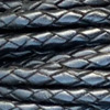 Black Bolo Cord - Round Braided Leather Cord - Solid Black - Bolo Leather - Leather Bolo Tie Cord - Leather Bolo Cord