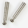 Better Quality Ribbed Bolo Tie Tips - Bolo Tie Supplies - Nickel ( Silvertone ) - Bolo Tips - Bolo Tie End Caps - Bolo Tie Supplies - Bolo Making Supplies