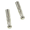 Lathed Bolo Tie Tips - Silvertone - Bolo Making Supplies - Bolo Supplies