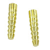 Notched Tapered Bolo Tie Tips - Goldtone - Bolo Tips - Bolo Tie End Caps - Bolo Tie Supplies - Bolo Making Supplies