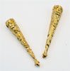 Fancy Tapered Bolo Tips - Goldtone - 