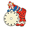 Clown Novelty Clock Face - Clock Face for Kids - Novelty Clock Faces - Clock Dial Face - Unique Wall Clocks -