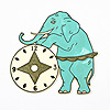 Novelty Elephant Clock Face - Unique Wall Clocks - Clock Face for Crafts - Clock Dial Face -