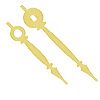 Clock Hands - Clock Arms - Gold - Replacement Clock Hands - Gold Clock Hands -