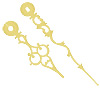 Clock Hands - Clock Arms - Gold - Replacement Clock Hands - Gold Clock Hands -