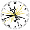 Clock Hands Set - Clock Arms - Assorted - Replacement Clock Hands - Black Clock Hands - Gold Clock Arms -