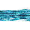 2mm Cord - Metallic Cord - Turquoise - Plastic Canvas Cord - Purple Metallic Cording -