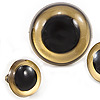 Animal Eyes with Backs - Gold Op - Safety Eyes for Stuffed Animals - Replacement Eyes for Stuffed Animals - Safety Eyes for Toys - Shank Back Eyes -
