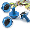 "Cat Safety Eyes with Metal Washer - Plastic Cat Eyes" - Blue - Safety Eyes for Stuffed Animals - Replacement Eyes for Stuffed Animals - Safety Eyes for Toys - Shank Back Eyes -