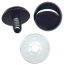 Teddy Bear Eyes - Safety Eyes for Stuffed Animals - Black - Shank Teddy Bear Eyes with Washer - Plastic Safety Eyes - 